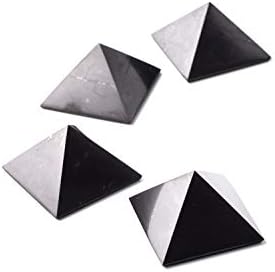 Gerador de energia de pedra de cristal de pirâmide Shungita para ferramenta de cristal de proteção EMF | Pode ser usado para fins