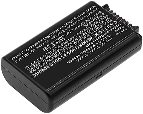 Bateria de scanner de código de barras Synergy Digital, compatível com Psion XT10 Scanner de código de barras, ultra alta capacidade, substituição da bateria de Psion HXT15-LI