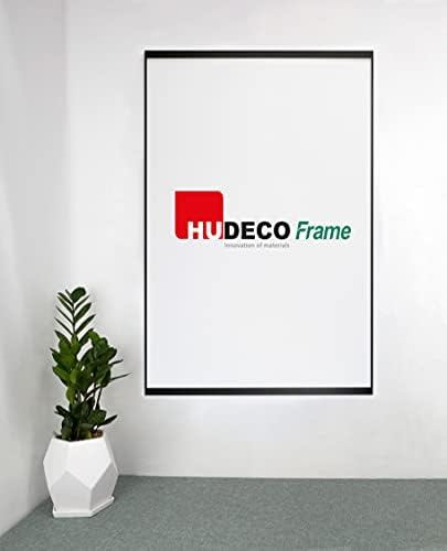 HUDECO INSNAP Frame 24x36 polegadas, 0,9 x 0,27 perfil de alumínio de borda, moldura de carregamento frontal, quadro de pôster de filme, montagem de parede, moldura de imagem, IS1423b-2