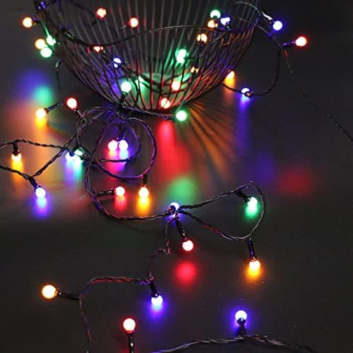Luzes de cordas globas multicoloridas de Tiansheng 100 LED 42,3 pés de cor interna Luzes de fada de fada coloridas luzes