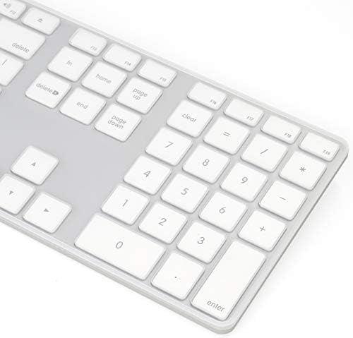 Cappa do teclado ProElife Skin para teclado USB com fio de maçã com teclado numérico Ultra Fin Silicone Protector em tamanho real