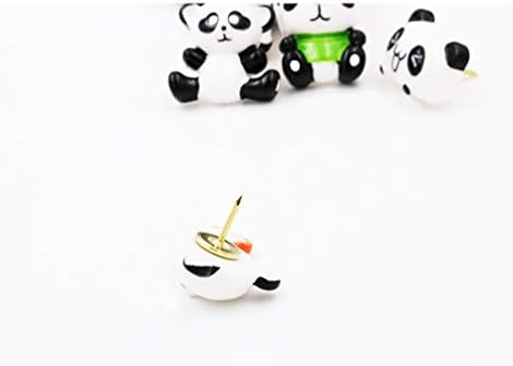 KOTU 24 PCs Decorativo Tacks Cute Panda Pushpins Para parede de recursos, quadro branco, quadro de cortiça, parede de fotos