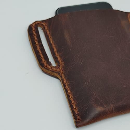 Caixa de coldre de couro holsterical para huawei y7 pro, capa de telefone de couro genuíno, estojo de bolsa de couro