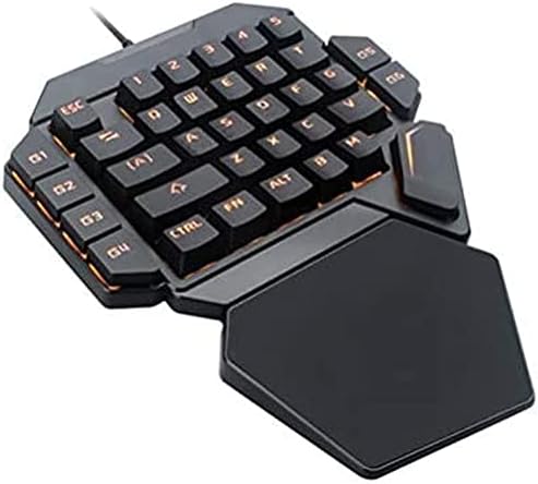 Hyk RGB Mechanical Feel Gaming Teclado, teclado pequeno para jogos