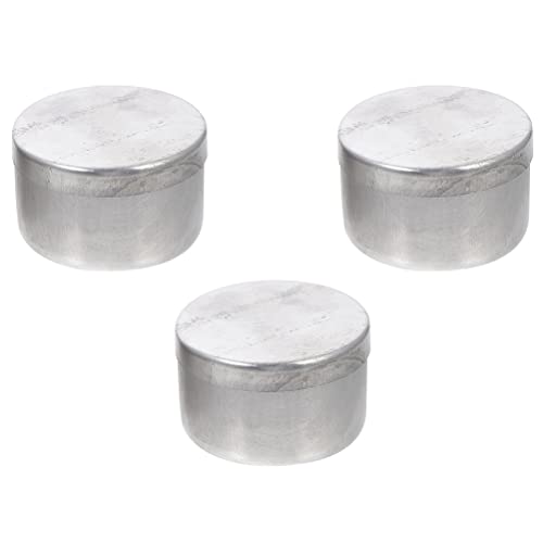 Scicalife 3pcs metal latas redondas de alumínio