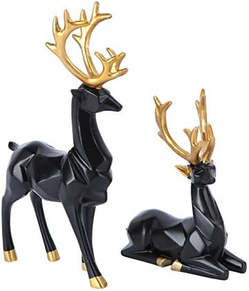 ABOOFAN 1 par rena Figuras de resina estátua esculturas de estátua de veado de natal estatuetas de animais de fabricação