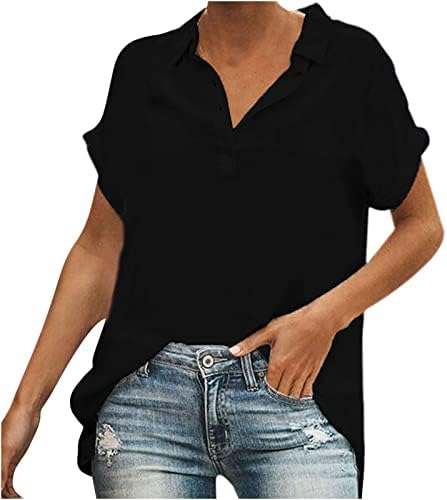 Camisas do pescoço de Womens v pesco