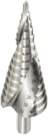 Bit de broca de etapa htawi 1pc 4-12 4-32mm Pagode Drill broca hexagon para parafuso núcleo de perfuração Tool de perfuração Spiral