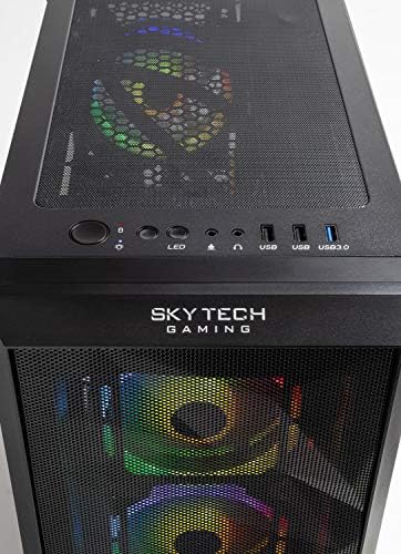 Skytech Chronos Gaming PC Desktop - AMD Ryzen 9 5900x 3,7 GHz, 6700xt 12g GDDR6, 16 GB DDR4 3200, 1TB NVME SSD, 240mm AIO, AC