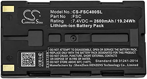Substituição da bateria NOBRIM para Fuji Portaflow-C FSC-4 Ultrasonic F, Portaflow-C Ultrassonic Flow ME FSC 7.4V
