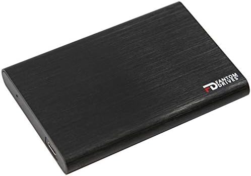 Fantom Drives FD 2TB Drive rígido portátil - USB 3.2 Gen 2 Tipo -C - 10 Gbps - Alumínio - Black - Compatível com Mac/Pc/Ps4/Xbox
