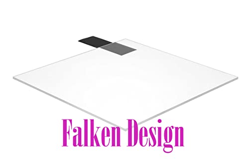 Folha de acrílico de plexiglasse de design de Falken - Limpa -3/16 polegada de espessura - 48 x 96 polegadas