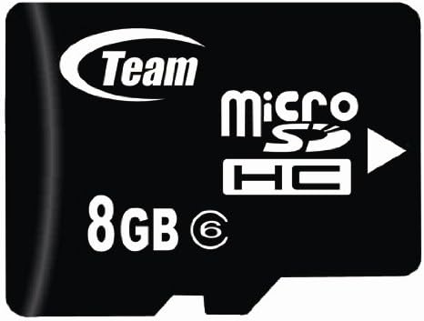 8 GB Turbo Classe 6 Card de memória microSDHC. A alta velocidade para a HTC Fuze Pro AT&T 8 GB vem com um SD e adaptadores USB gratuitos.