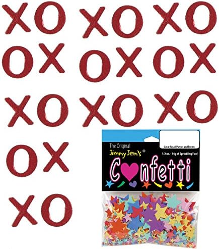 Confetti Word XS & OS Red - Pacote de varejo #7858 QS0