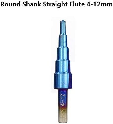 Etapa de perfuração Bits Bit de etapa de aço de alta velocidade com revestimento azul para perfuração do orifício do núcleo de bits de perfuração de madeira/metal 1pc 3-12/4-12/4-20/4-32nm