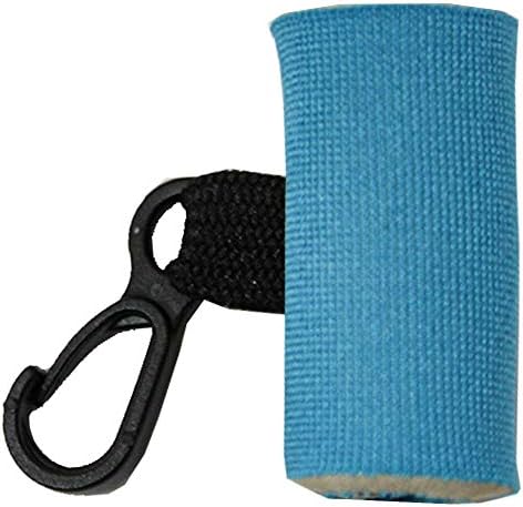 2 Blue Clip-on Neoprene Sleeve Balm Balmo Holstick Holder Mini Casa-chave de caixa mais leve