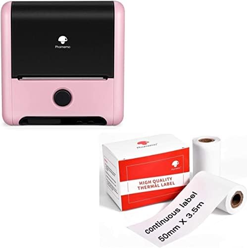Fabricante de etiquetas Phomemo-M200-impressora de etiqueta térmica Bluetooth de 3 polegadas 80mm com 2 papel de etiqueta