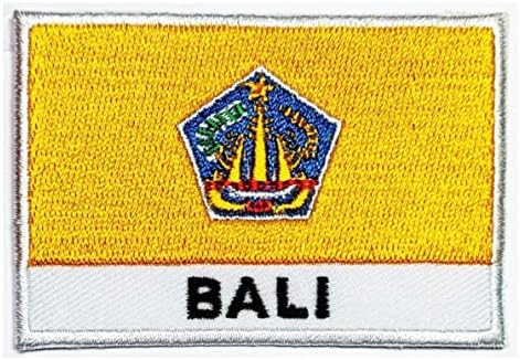 Kleenplus 1,7x2,6 polegada. Bali Flag Patch Country National Bandle Patches para DIY Casa