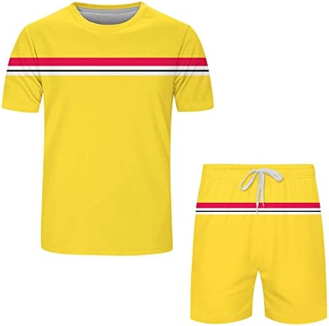 Roupas de 2 peças para homens shorts definem sets curtos de 2 peças roupas de verão de verão
