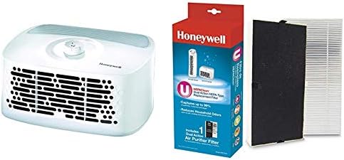 Honeywell Hepaclean comprimido 13 'x 13' Purificador de ar da sala com filtro de substituição Hepaclean u hrf201b