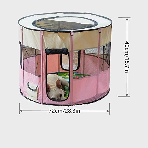 Dami Portableplaypen/softcrateWithRemovableShadetopfordOgs/Cats/Rabbits, caneta de caneta de petina de animais dobrável que está