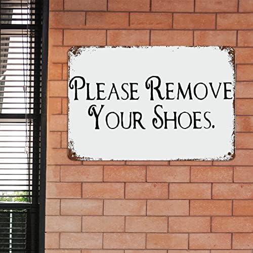 Remova o sinal de metal dos seus sapatos com ditados engraçados SIGNATIVA DE METAL DE METAL Decorações motivacionais de parede