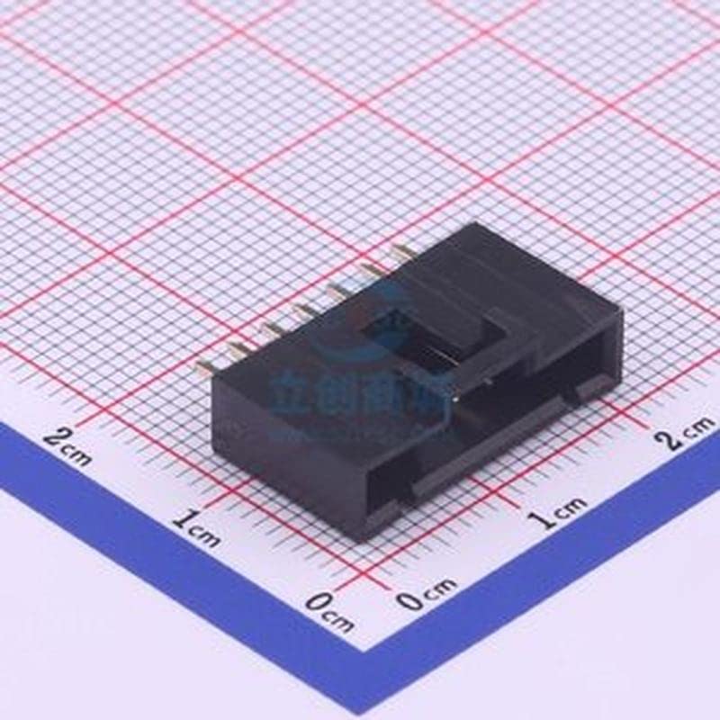 10 PCS Soquete Pitch 2,54mm 7p Inserção reta com o conector de bloqueio de fios a placa Inserir, p = 2,54mm-M2553V-07p