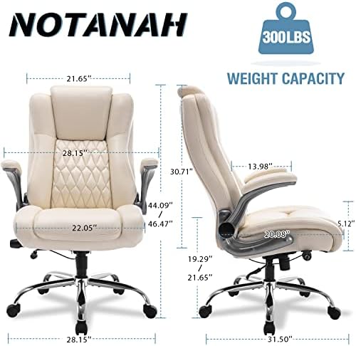 Cadeira de back office alta com apoio de cabeça de elevação - Flip Arms Support Ajustável Lombar, Cadeira de Trabalho de Escritório