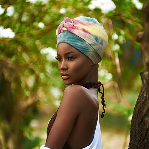 Aieoe Africana Feminina Cabeça envolve os turbantes pré-amarrados da tie-tie-braid