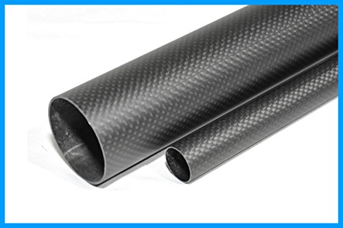 Us Whabest 2pcs Tubo de fibra de carbono 3k fosco 12mm od x 10mm ID x 1000 mm de comprimento/tubo/tubo/eixo