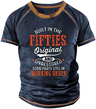 Camisetas vintage para homens, camisetas esportivas atléticas de moda