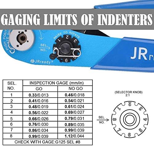 Pacote JRoady com 2 itens: ST2119 M22520 2 01 Ferramentas de crimpação de recuperação ajustável padrão Crimper com 25pcs M81969 14 01 22D Barrel sólido Instalando a ferramenta de remoção da ferramenta de remoção