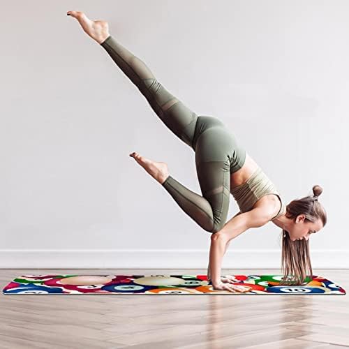 Yoga Mat, tapetes de ioga para treino doméstico, tapete de exercícios, tapetes de exercícios, tapete de pilates, bilhar de bola
