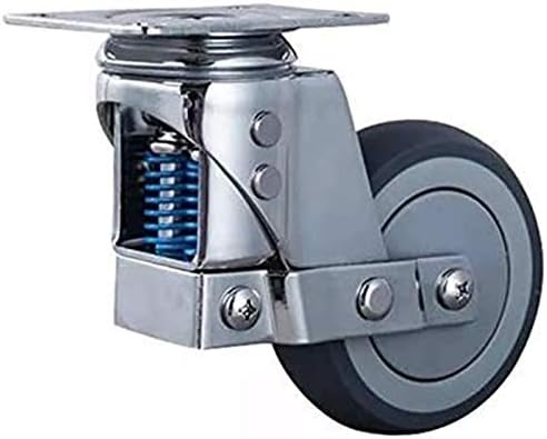 Xzgden Superior 75mm Roda universal silenciosa com roda de roda de mola Caster antiisismico para equipamentos pesados