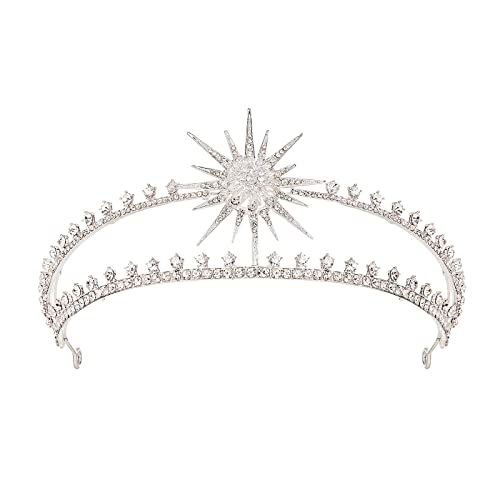 Aw Coroa de Halo Bridal estrela a deusa Halo Crown for Women Queen Tiara Capta
