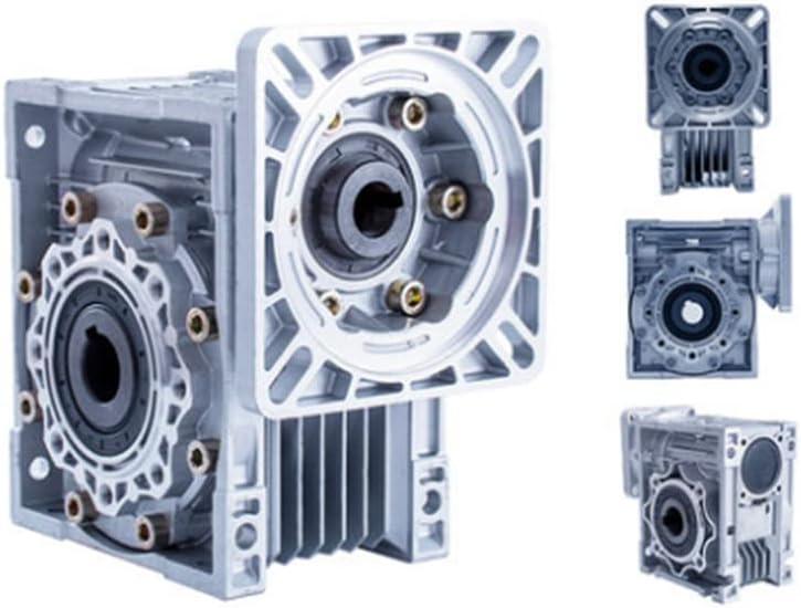 Motor DAVITU DC - Caixa de engrenagens de 90 graus NMRV030 Redutor de velocidade da engrenagem de minhocas 5: 1 - 80: 1 para eixo