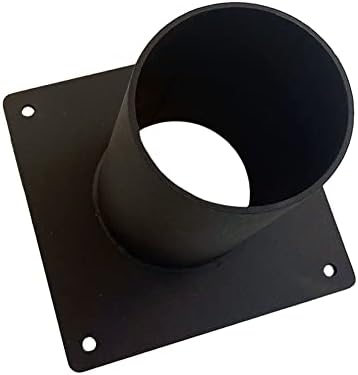 Adaptador de montagem de píer pesado para posto de montagem de 3 de 3, hardware de montagem incluído preto