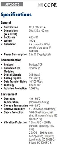 Couplador de comunicação Modbus/TCP