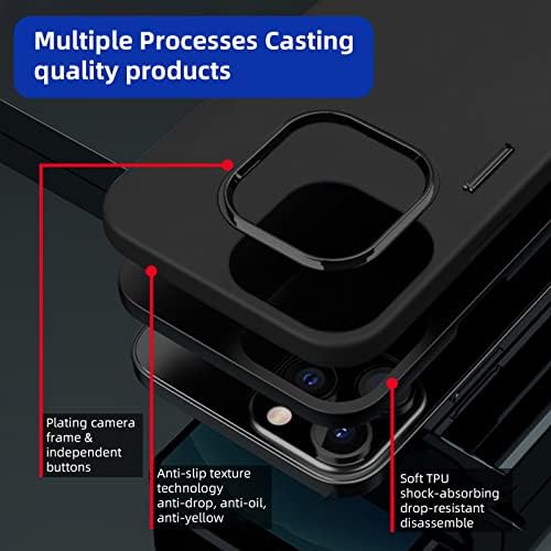[2022 Novo] Zonyee iPhone 13 Pro Max Case, estojo de silicone líquido para iPhone 13 Pro máximo de 6,7 polegadas de