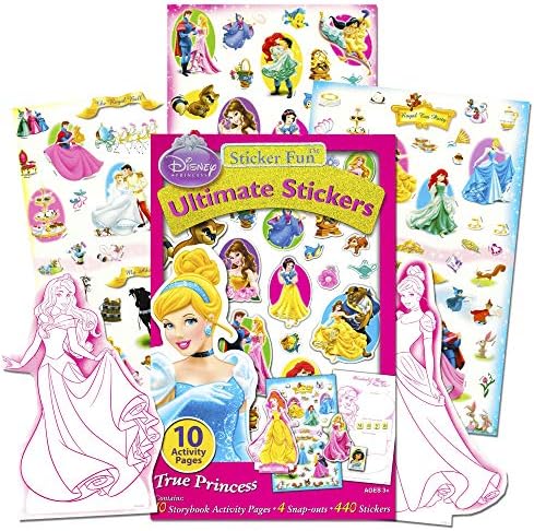 Lancheira da Disney Princess Conjunto para meninas, crianças - pacote com lanche escolar com bolsa de água rosa, adesivos