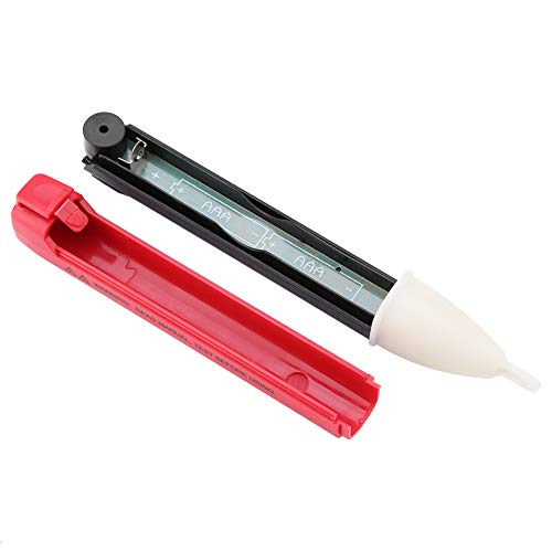 Lápis de teste vermelho não contato de medição de eletricidade de contato detector de eletricidade do testador de tensão com testador de tensão de eletricidade de luz LED