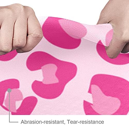6mm de tapete de ioga extra grosso, padrão de leopardo rosa Imprimir impressão de impressão ecológica TPE Mats de