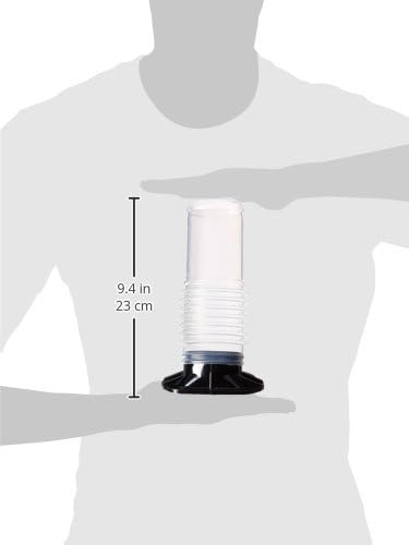 Saco Eureka 2 orifício com adaptador de tubo transparente, 12 , preto
