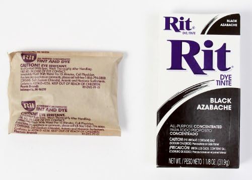 Rit Dye Powder Dye, 1-1/8 oz, preto, 72 pacote