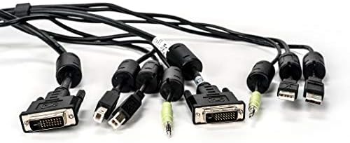 Avocente-Cabo de vídeo/USB/áudio-10 pés-mini-telefone estéreo 3,5 mm, 4 pinos Tipo B, DVI-D a 4 pinos USB tipo A, Mini-Phone