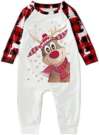 Conjuntos de pijamas familiares de correspondência de Natal XBKPLO, coleção de pijama de férias de inverno para casais parent-c