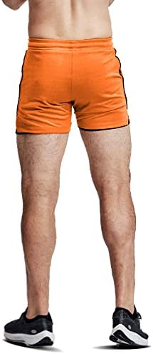 Everworth Men's 2 em 1 shorts de exercícios 5 Quick Dry Gym shorts de bodybuilding shorts curtos shorts de compressão