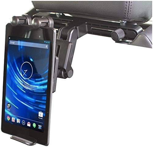 A apoio de cabeça portátil da Navitech no carro compatível com o tablet Acer Iconia One 8