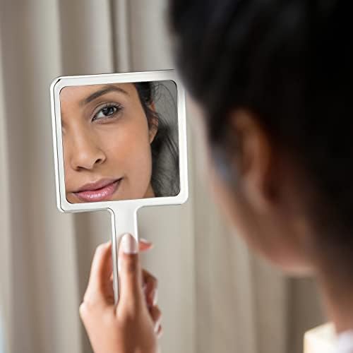 3 PCS Espelho estético da mão Pequena forma de líquido quadrado espelho de lasca portátil com maquiagem espelho de maquiagem de maquiagem