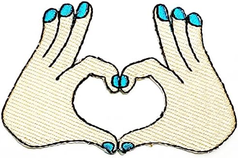 Kleenplus Heart Hands Love Cartoon Crianças Crianças Ferro em Patches Atividades Logo Bordado Casas de Jeans Bordados